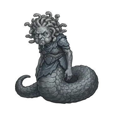 Rock-Spitting Medusa